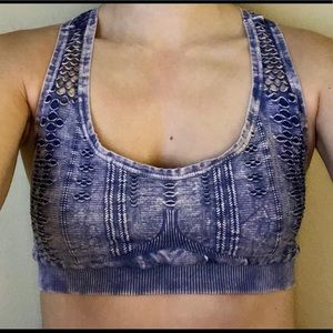 💫 RARE Nikibiki Textured Purple Sports Bra